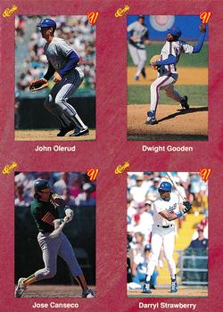 1991 Classic II #NNO John Olerud / Dwight Gooden / Jose Canseco / Darryl Strawberry Front